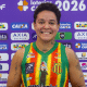 Lays da Silva, jogadora do Sampaio Basquete, MVP contra o Mesquita