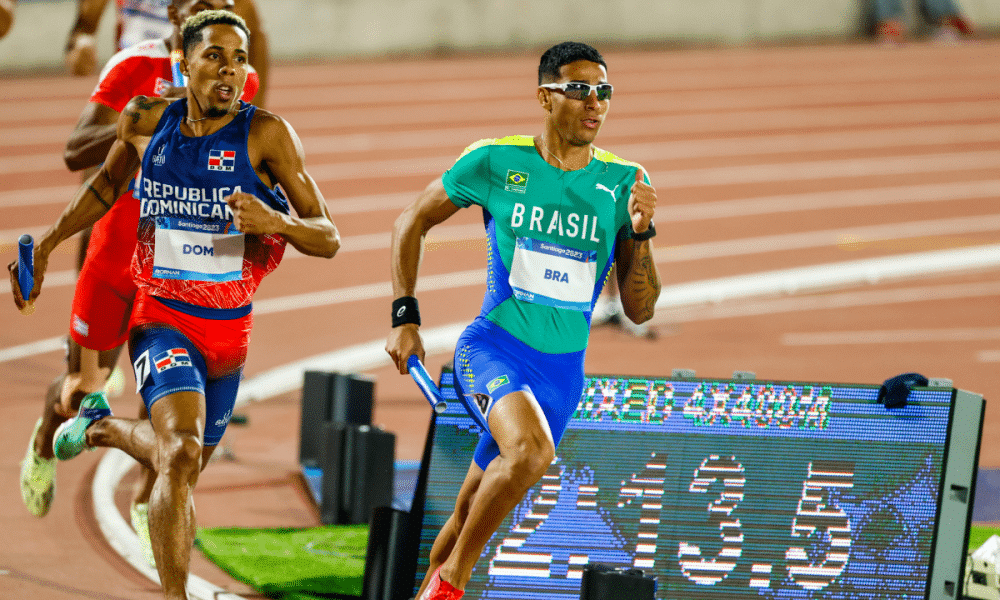 Lucas Vilar no Mundial de revezamentos