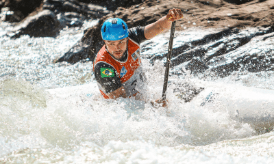 Pepê Gonçalves na Copa Brasil de canoagem slalom - caiaque-cross