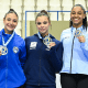 Pódio do troféu Brasil de ginástica artística