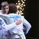Alexandre Camargo e Valerio Cuomo na final da espada no Campeonato Italiano de Esgrima 2026 (foto: Federazione Italiana Scherma﻿)