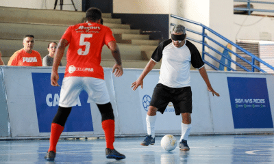 Partida do Regional Centro-Norte de Futebol de Cegos (Fábio Cruz/CBDV)