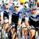 Tota Magalhães na equipe da Movistar em etapa do Giro d'Italia feminino 2026 (Foto: @laucyclecoach)